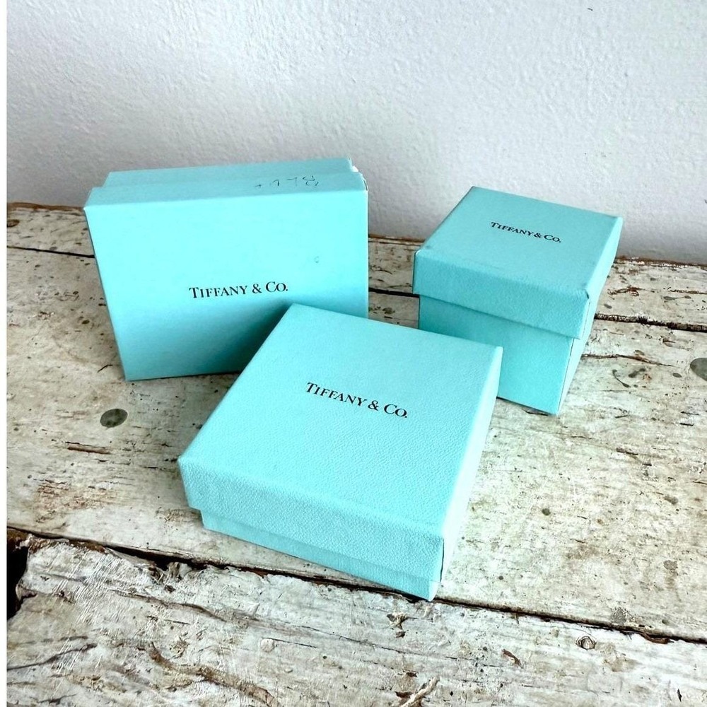 Tiffany & Co Jewelry Box Lot Presentation Box Velvet Ring Case Accessory Boxes